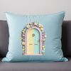 Tiny Door to Enchantment A small, intricately designed fairy door with a clear background, suitable for commercial use or personal projects.