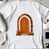 A whimsical fairy door with a transparent background, perfect for creative projects and print quality applications.