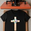 Religious Iconography A simple illustration of a Crucifix with a clear background.