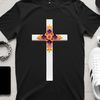 Faithful Cross Symbol in High-Resolution PNG A high-resolution transparent png image of a crucifix symbol with intricate details.
