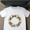 Circular Flower Garland PNG A high-resolution floral wreath made up of various flowers in a circular arrangement.
