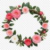 Free Floral Wreath PNG Template A free transparent floral wreath in high resolution PNG format suitable for commercial and personal use.