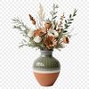 A bouquet of colorful flowers in a transparent PNG format, suitable for high-resolution commercial or personal use.