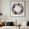 High Res Floral Wreath Download A floral wreath with a clear background.