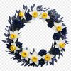 Free Floral Wreath PNG A floral flower wreath designed for commercial use with a transparent background in high resolution PNG format.