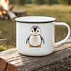 High Resolution Bird Icon A young penguin standing on a clear background, suitable for commercial or personal use as a graphic element.