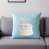 Colorful Birthday Treat with Candles A colorful birthday cake with candles on top, designed for sublimation printing.