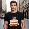 Birthday Treat Decoration Idea A high-resolution PNG image of a colorful birthday cake with a clear background, ideal for DIY projects and print materials.