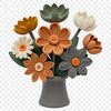 A bouquet of flowers arranged in a decorative way, suitable for various applications including print and digital use.