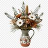 A high-resolution transparent PNG bouquet of flowers on a clear background.
