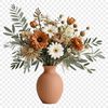 A bouquet of flowers with a clear background in high resolution PNG format.