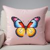Vibrant Butterfly with Delicate Patterns A colorful butterfly with intricate patterns on its wings, suitable for high-resolution printing or digital use.