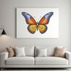 Transparent Butterfly Background Image A colorful butterfly in flight against a transparent background.