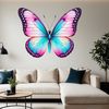 Delicate Insect with Vibrant Wings A colorful transparent image of a delicate insect with wings and body.