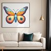 Beautiful Butterfly Image A colorful butterfly with intricate details, against a clear transparent background.