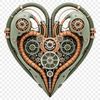 Beautiful Transparent Heart Image for Design Projects A transparent heart icon with a clear background, suitable for commercial or personal use in various design projects.