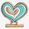 A stylized heart graphic with a clear background, suitable for commercial or personal use.