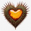 Heart Icon in Clean Design A high-resolution, transparent graphic of a love heart in a clean design, ideal for DIY projects and digital applications.