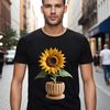 Bright Blooms: A high-quality sunflower illustration A high resolution transparent PNG image of a sunflower in full bloom against a clear background.