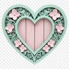 High-resolution vector graphic of a love heart with a clear background.