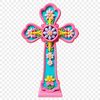 Simple Transparent Cross Icon A simple high-resolution transparent crucifix icon with a clear background.
