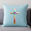 Transparent Background Image of a Beautiful Cross A transparent PNG image of a simple cross with floral details.