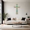 High-Resolution Cross Image for Print A high-resolution digital image of a Christian cross featuring intricate details and a clean design.