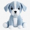 A high-resolution digital illustration of a cute puppy with a transparent background.