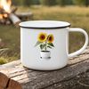 A high-resolution transparent PNG image of a bright yellow sunflower standing in a flower pot on a clear background.