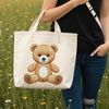 A high-resolution transparent PNG image of a classic teddy bear with a clear background.