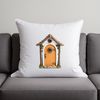 A whimsical fairy door with a clear background, perfect for personal or commercial projects.