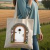 A whimsical fairy door with a clear background, perfect for sublimation printing and commercial use.