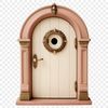 A whimsical fairy door with intricate details in high resolution.