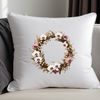 Transparent Background Wreath Artwork A floral wreath made from various flowers and foliage on a transparent background.