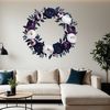 Colorful Wreath Design A digital floral wreath made from a variety of colorful flowers in high resolution.