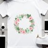 Vibrant Floral Wreath PNG A transparent floral wreath made up of various flowers with a clear background.
