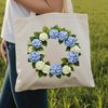 A clear, large PNG image of a decorative flower wreath design, ideal for DIY projects like invitations, signs, or decals.