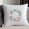 High Res Wreath Illustration PNG File A transparent floral wreath designed for high-resolution printing or digital use.