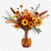 A colorful arrangement of fresh flowers in a transparent PNG format, ideal for commercial and personal use.