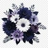 A bouquet of flowers with a clear background, suitable for high-resolution printing or digital use.