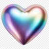 A high-resolution illustration of a love heart in vector format, suitable for sublimation and print use.