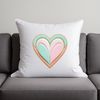 White Background Heart Icon A clear transparent heart graphic on a white background.