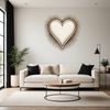 Free Transparent Heart Image Download A large, high-resolution transparent PNG image of a stylized love heart with a clear background.