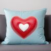 Love Heart Design A stylized, transparent love heart with a clear background, ideal for printing or digital use.