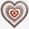 Vector heart shape with transparent background in high resolution PNG format.