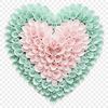 Heart Graphics with Clear Background A clear and transparent heart graphic with a white background, suitable for sublimation or printing.