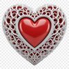Transparent Love Icon PNG Image A high-resolution, transparent PNG heart graphic with a clear background.