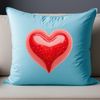 Clear Background Heart Clipart Image A transparent PNG image of a stylized heart with a clear background, suitable for digital designs.
