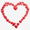 A heart symbol for love and affection A clear transparent PNG image of a red heart symbol with a clean background.