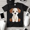 Adorable puppy in a clear transparent background, ideal for digital use.